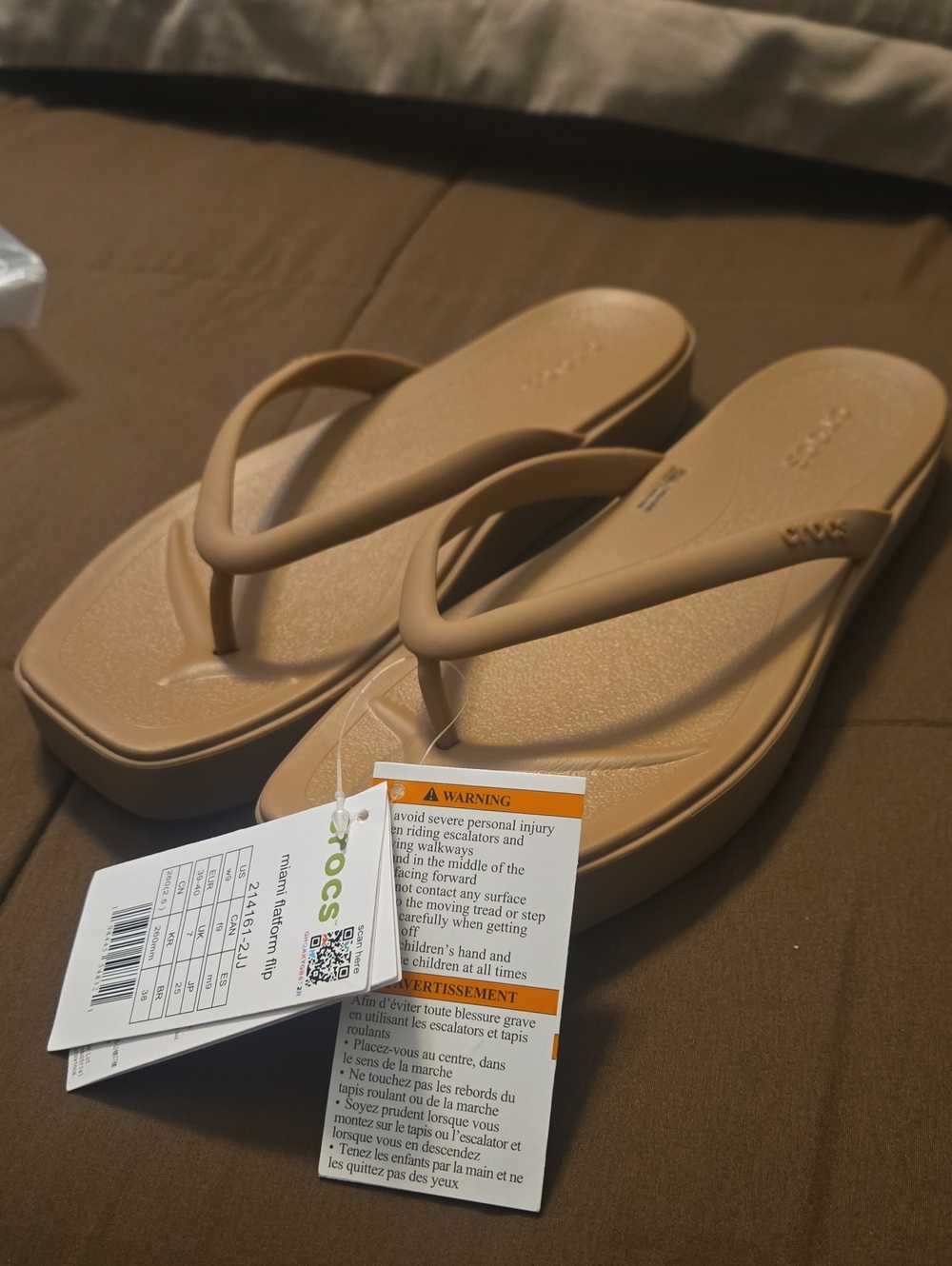 CROCS Women's MIAMI Platform Flip Sandals
